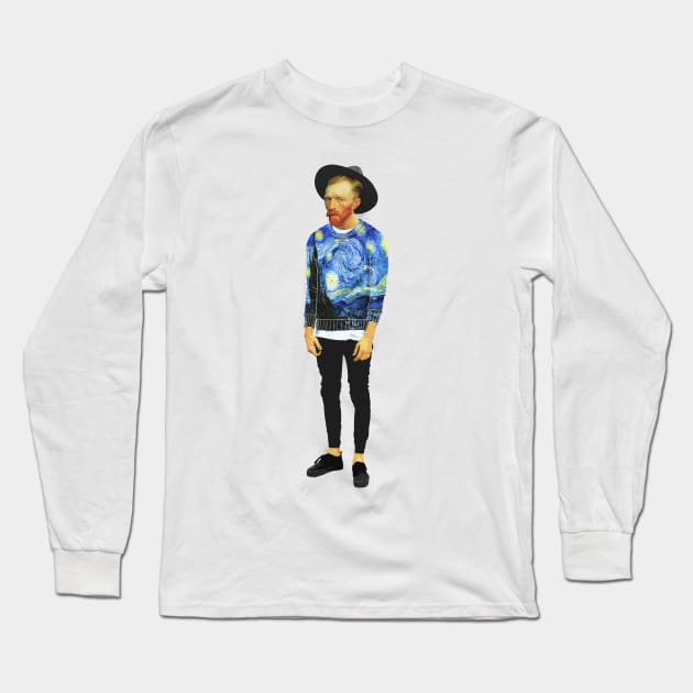 Van Gogh Long Sleeve T-Shirt by NikKor